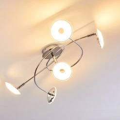 Hofstein Ibex Spirale Deckenleuchte LED Chrom, 5-flammig -LED Leuchten Verkäufe 2022 ibex spirale deckenleuchte h3270028 do1 17