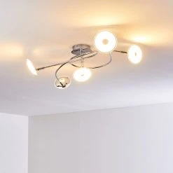 Hofstein Ibex Spirale Deckenleuchte LED Chrom, 5-flammig -LED Leuchten Verkäufe 2022 ibex spirale deckenleuchte h3270028 do1 2