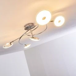 Hofstein Ibex Spirale Deckenleuchte LED Chrom, 5-flammig -LED Leuchten Verkäufe 2022 ibex spirale deckenleuchte h3270028 do1 4