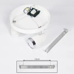 Hofstein Idlewild Deckenleuchte LED Chrom, Wei&szlig;, 3-flammig -LED Leuchten Verkäufe 2022 idlewild deckenleuchte h3393413 4