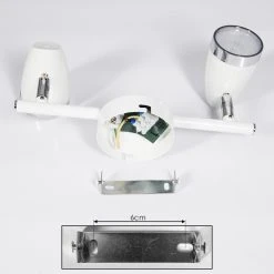 Hofstein Idlewild Deckenleuchte LED Chrom, Weiß, 2-flammig 14 Hofstein Idlewild Deckenleuchte LED Chrom, Weiß, 2-flammig -LED Leuchten Verkäufe 2022 idlewild deckenleuchte h3402795 4