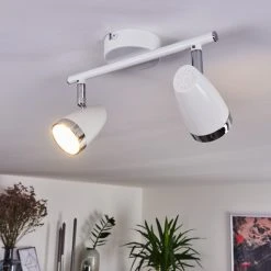 Hofstein Idlewild Deckenleuchte LED Chrom, Weiß, 2-flammig 16 Hofstein Idlewild Deckenleuchte LED Chrom, Weiß, 2-flammig -LED Leuchten Verkäufe 2022 idlewild deckenleuchte h3402795 6