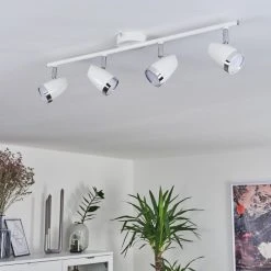 Hofstein Idlewild Deckenleuchte LED Chrom, Wei&szlig;, 4-flammig -LED Leuchten Verkäufe 2022 idlewild deckenleuchte h3402801 10