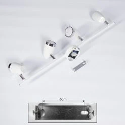 Hofstein Idlewild Deckenleuchte LED Chrom, Wei&szlig;, 4-flammig -LED Leuchten Verkäufe 2022 idlewild deckenleuchte h3402801 4