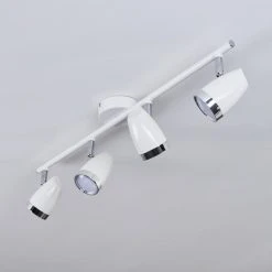 Hofstein Idlewild Deckenleuchte LED Chrom, Wei&szlig;, 4-flammig -LED Leuchten Verkäufe 2022 idlewild deckenleuchte h3402801 7