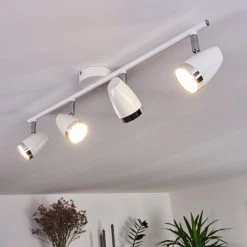 Hofstein Idlewild Deckenleuchte LED Chrom, Wei&szlig;, 4-flammig -LED Leuchten Verkäufe 2022 idlewild deckenleuchte h3402801 9