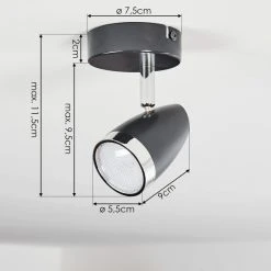 Hofstein Idlewild Wandleuchte LED Schwarz, 1-flammig -LED Leuchten Verkäufe 2022 idlewild wandleuchte h3382127 3