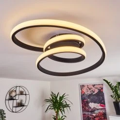 Hofstein Ignal Deckenleuchte LED Schwarz, 1-flammig -LED Leuchten Verkäufe 2022 ignal deckenleuchte h3416402 8