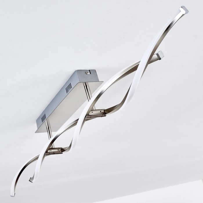 Hofstein Imatro Deckenleuchte LED Nickel-Matt, 2-flammig 4 Hofstein Imatro Deckenleuchte LED Nickel-Matt, 2-flammig – Bild 4