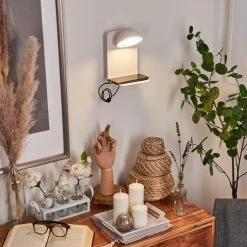 Hofstein Inkeroinen Wandleuchte LED Wei&szlig;, 1-flammig -LED Leuchten Verkäufe 2022 inkeroinen wandleuchte h3460221 10