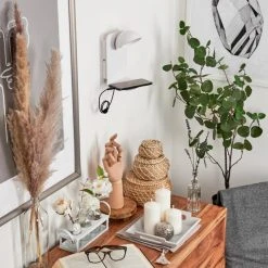 Hofstein Inkeroinen Wandleuchte LED Wei&szlig;, 1-flammig -LED Leuchten Verkäufe 2022 inkeroinen wandleuchte h3460221 3