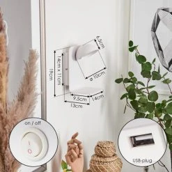 Hofstein Inkeroinen Wandleuchte LED Wei&szlig;, 1-flammig -LED Leuchten Verkäufe 2022 inkeroinen wandleuchte h3460221 5