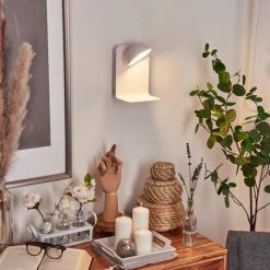 Hofstein Inkeroinen Wandleuchte LED Wei&szlig;, 1-flammig -LED Leuchten Verkäufe 2022 inkeroinen wandleuchte h3460221 8