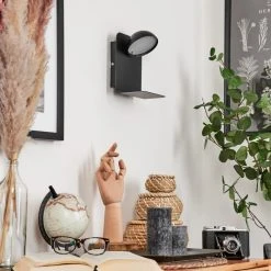 Hofstein Inkeroinen Wandleuchte LED Schwarz, 1-flammig -LED Leuchten Verkäufe 2022 inkeroinen wandleuchte h3582022 11