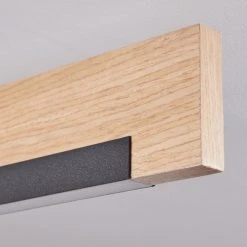 Hofstein Inzino Deckenleuchte LED Schwarz, Naturfarben, 2-flammig -LED Leuchten Verkäufe 2022 inzino deckenleuchte h3458631 2