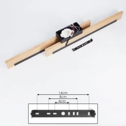 Hofstein Inzino Deckenleuchte LED Schwarz, Naturfarben, 2-flammig -LED Leuchten Verkäufe 2022 inzino deckenleuchte h3458631 4