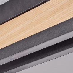 Hofstein Inzino Deckenleuchte LED Schwarz, Naturfarben, 2-flammig -LED Leuchten Verkäufe 2022 inzino deckenleuchte h3458631 5