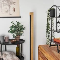 Hofstein Inzino Stehleuchte LED Schwarz, Naturfarben, 1-flammig -LED Leuchten Verkäufe 2022 inzino stehleuchte h3452417 11