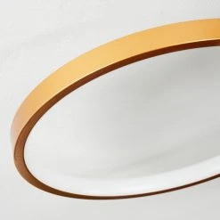 Hofstein Ipinco Deckenleuche LED Schwarz, Gold, Transparent, Klar, 1-flammig, Fernbedienung -LED Leuchten Verkäufe 2022 ipinco deckenleuche h3584804 2