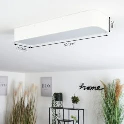 Hofstein Iriondo Deckenleuchte LED Wei&szlig;, 1-flammig, Fernbedienung -LED Leuchten Verkäufe 2022 iriondo deckenleuchte h3562499 3