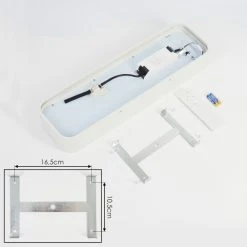 Hofstein Iriondo Deckenleuchte LED Wei&szlig;, 1-flammig, Fernbedienung -LED Leuchten Verkäufe 2022 iriondo deckenleuchte h3562499 4