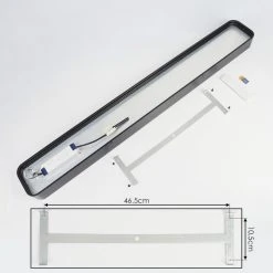 Hofstein Iriondo Deckenleuchte LED Schwarz, 1-flammig, Fernbedienung -LED Leuchten Verkäufe 2022 iriondo deckenleuchte h3562536 4