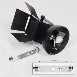 Hofstein Isanay Wandleuchte LED Schwarz, 1-flammig -LED Leuchten Verkäufe 2022 isanay wandleuchte h3654095 4