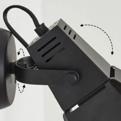 Hofstein Isanay Wandleuchte LED Schwarz, 1-flammig -LED Leuchten Verkäufe 2022 isanay wandleuchte h3654095 5