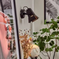 Hofstein Isanay Wandleuchte LED Schwarz, 1-flammig -LED Leuchten Verkäufe 2022 isanay wandleuchte h3654095 6