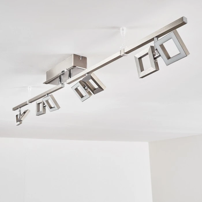 Hofstein JAMSA Deckenleuchte LED Edelstahl, 8-flammig 11 Hofstein JAMSA Deckenleuchte LED Edelstahl, 8-flammig – Bild 11