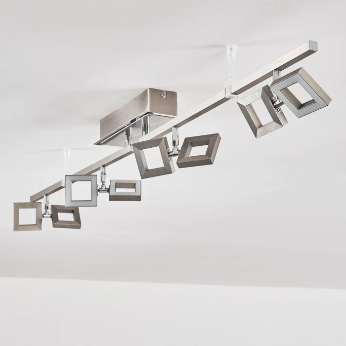 Hofstein JAMSA Deckenleuchte LED Edelstahl, 8-flammig 14 Hofstein JAMSA Deckenleuchte LED Edelstahl, 8-flammig – Bild 14