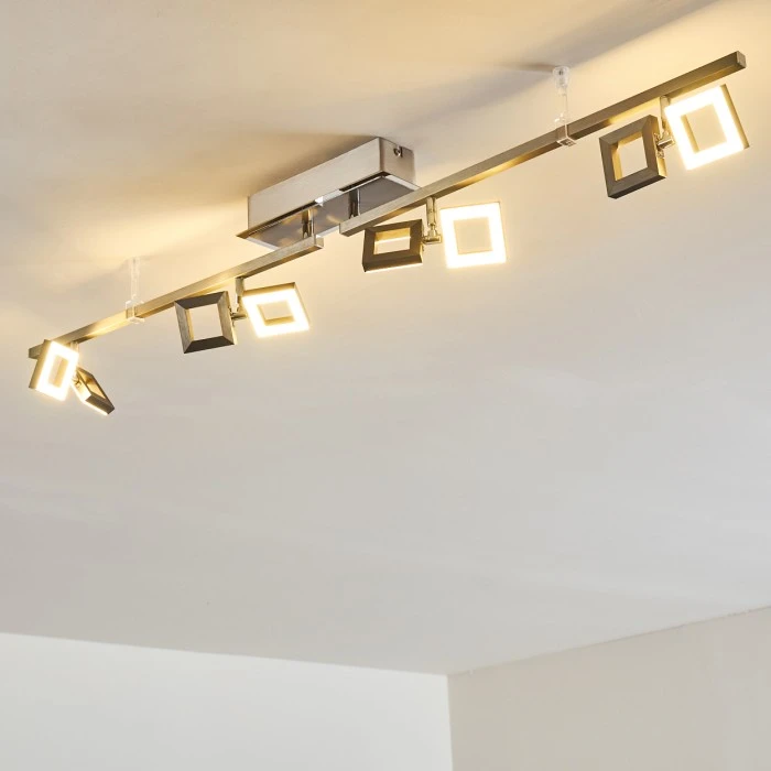 Hofstein JAMSA Deckenleuchte LED Edelstahl, 8-flammig 15 Hofstein JAMSA Deckenleuchte LED Edelstahl, 8-flammig – Bild 15