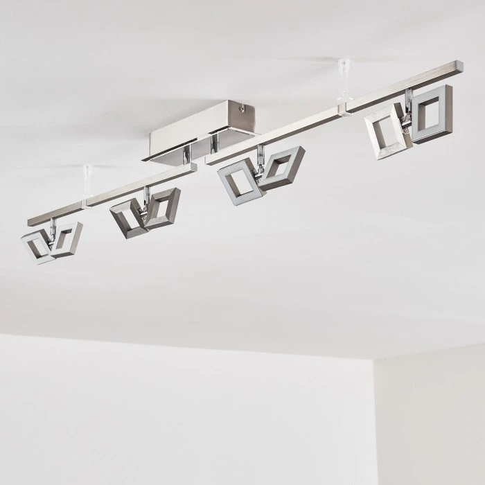 Hofstein JAMSA Deckenleuchte LED Edelstahl, 8-flammig 18 Hofstein JAMSA Deckenleuchte LED Edelstahl, 8-flammig – Bild 18