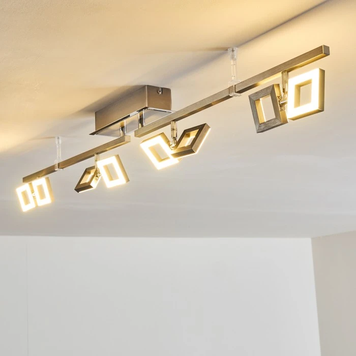 Hofstein JAMSA Deckenleuchte LED Edelstahl, 8-flammig 10 Hofstein JAMSA Deckenleuchte LED Edelstahl, 8-flammig – Bild 10