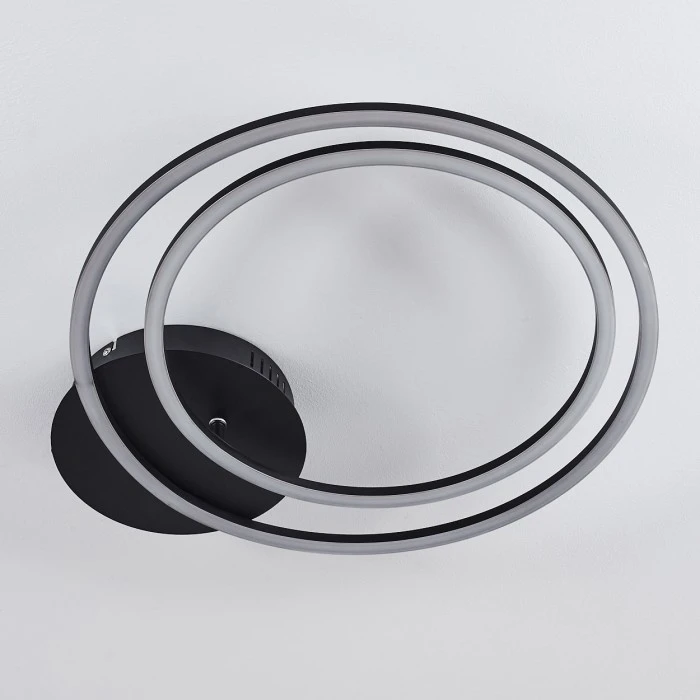 Hofstein Johsa Deckenleuchte LED Schwarz, 2-flammig 12 Hofstein Johsa Deckenleuchte LED Schwarz, 2-flammig – Bild 12