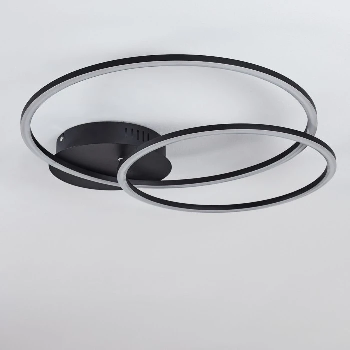 Hofstein Johsa Deckenleuchte LED Schwarz, 2-flammig 5 Hofstein Johsa Deckenleuchte LED Schwarz, 2-flammig – Bild 5