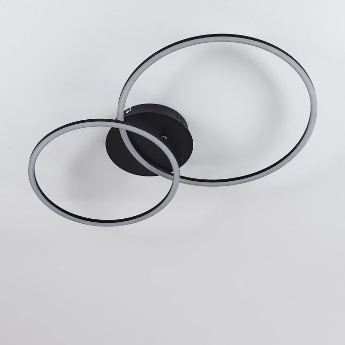 Hofstein Johsa Deckenleuchte LED Schwarz, 2-flammig 9 Hofstein Johsa Deckenleuchte LED Schwarz, 2-flammig – Bild 9