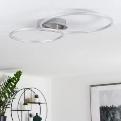 Hofstein Johsa Deckenleuchte LED Nickel-Matt, Silber, 2-flammig -LED Leuchten Verkäufe 2022 johsa deckenleuchte h3326190 10