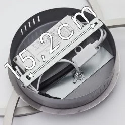 Hofstein Johsa Deckenleuchte LED Nickel-Matt, Silber, 2-flammig -LED Leuchten Verkäufe 2022 johsa deckenleuchte h3326190 17