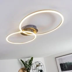 Hofstein Johsa Deckenleuchte LED Nickel-Matt, Silber, 2-flammig -LED Leuchten Verkäufe 2022 johsa deckenleuchte h3326190 2