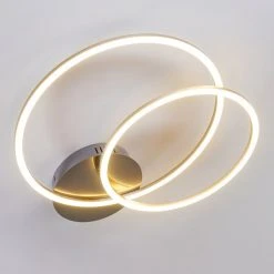 Hofstein Johsa Deckenleuchte LED Nickel-Matt, Silber, 2-flammig -LED Leuchten Verkäufe 2022 johsa deckenleuchte h3326190 9