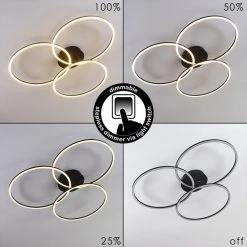 Hofstein Johsa Deckenleuchte LED Schwarz, 3-flammig -LED Leuchten Verkäufe 2022 johsa deckenleuchte h3326282 7