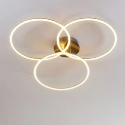 Hofstein Johsa Deckenleuchte LED Nickel-Matt, Silber, 3-flammig -LED Leuchten Verkäufe 2022 johsa deckenleuchte h3326305 11