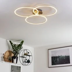 Hofstein Johsa Deckenleuchte LED Nickel-Matt, Silber, 3-flammig -LED Leuchten Verkäufe 2022 johsa deckenleuchte h3326305 14