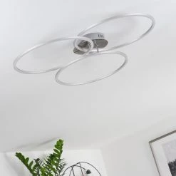Hofstein Johsa Deckenleuchte LED Nickel-Matt, Silber, 3-flammig -LED Leuchten Verkäufe 2022 johsa deckenleuchte h3326305 3