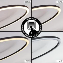 Hofstein Johsa Deckenleuchte LED Schwarz, 3-flammig -LED Leuchten Verkäufe 2022 johsa deckenleuchte h3381977 2