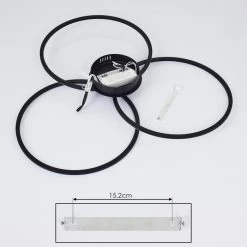 Hofstein Johsa Deckenleuchte LED Schwarz, 3-flammig -LED Leuchten Verkäufe 2022 johsa deckenleuchte h3381977 5