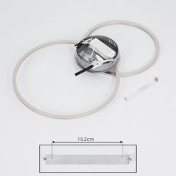 Hofstein Johsa Deckenleuchte LED Nickel-Matt, 2-flammig -LED Leuchten Verkäufe 2022 johsa deckenleuchte h3381984 4