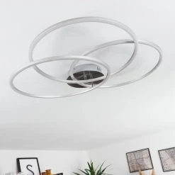 Hofstein Johsa Deckenleuchte LED Nickel-Matt, Silber, 3-flammig -LED Leuchten Verkäufe 2022 johsa deckenleuchte h3382011 10