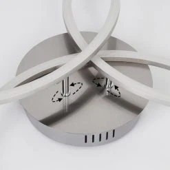 Hofstein Johsa Deckenleuchte LED Nickel-Matt, Silber, 3-flammig -LED Leuchten Verkäufe 2022 johsa deckenleuchte h3382011 3